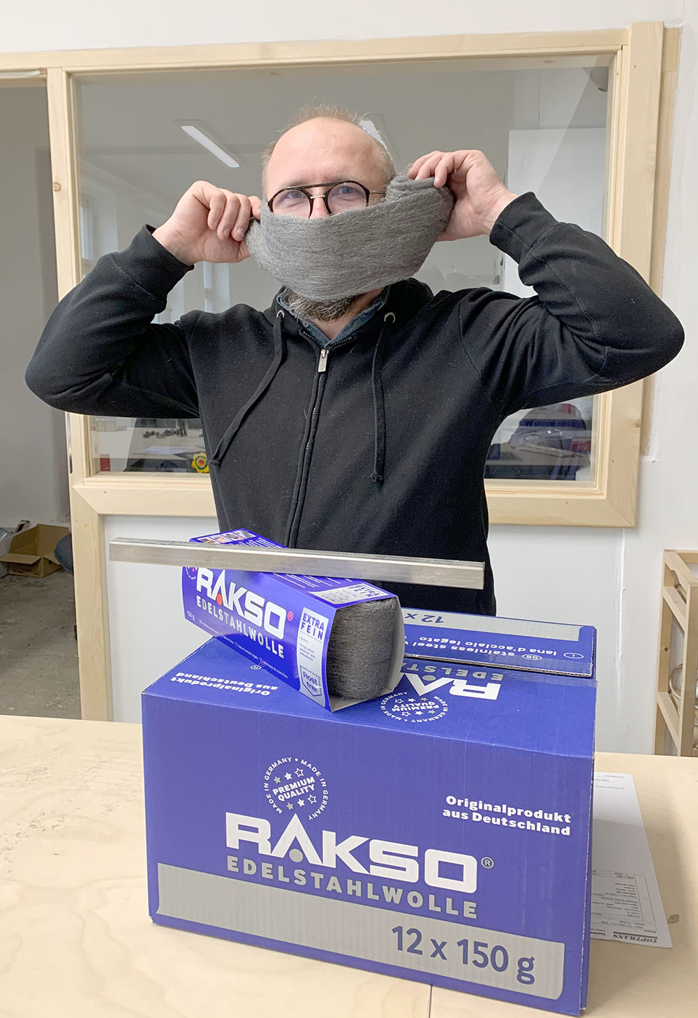 Balení nerezové vlny RAKSO