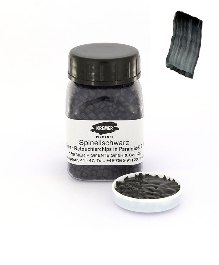 Kremer Retušovací barva v Paraloid™ B 72 Spinel Black