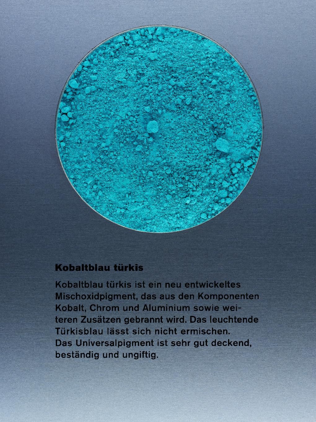 Kobaltová modrá, tyrkysová, světlá