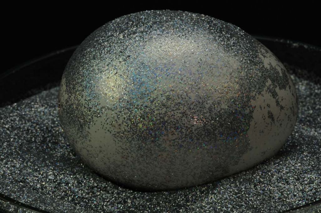Holografické stříbrné třpytky, hrubé, 100 g