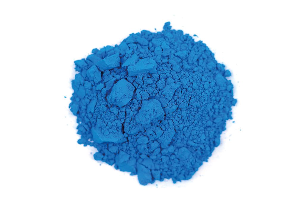 Fluorescenční pigment modrý
