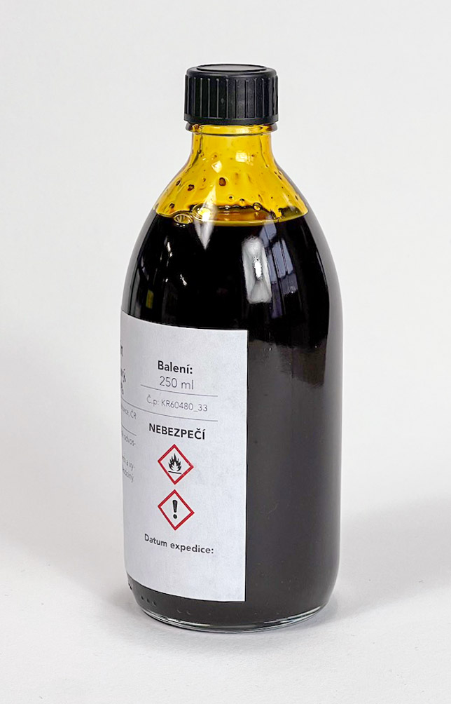 Šelak rubín, bez vosku, tmavý, koncentrát 33 %, 250 ml