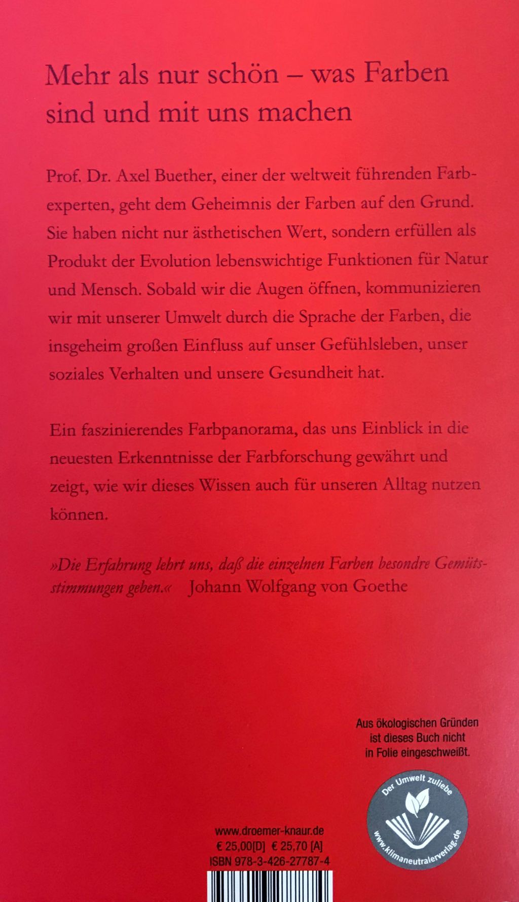 A. Buether: Die geheimnisvolle Macht der Farben ( Tajemná síla barev)