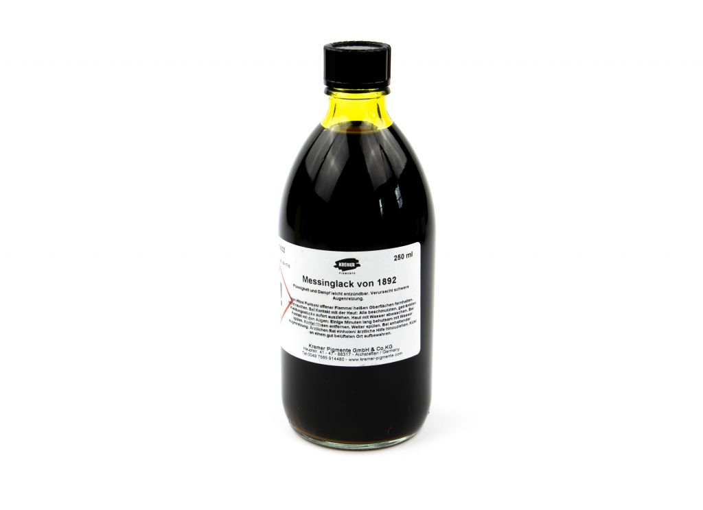 Mosazný lak, z roku 1892, 250 ml