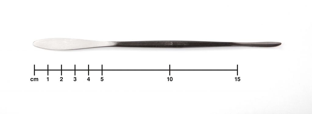 Špachtle, zašpičatělá / kulatá, úzká, 18 cm