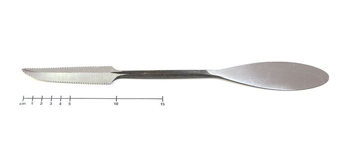 Špachtle, kulatá / škrabka, 33 cm