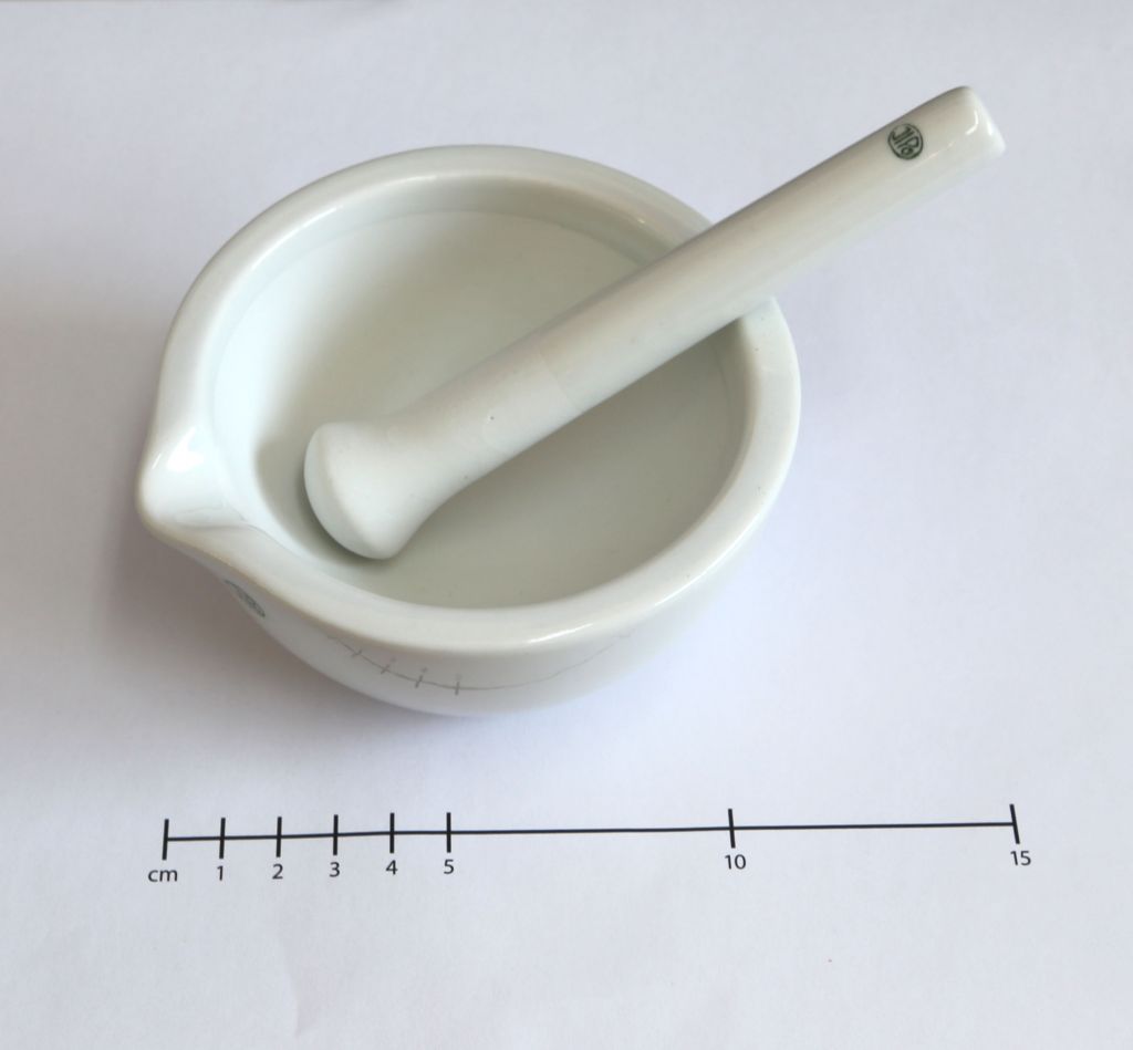 Třecí miska porcelánová, drsná 