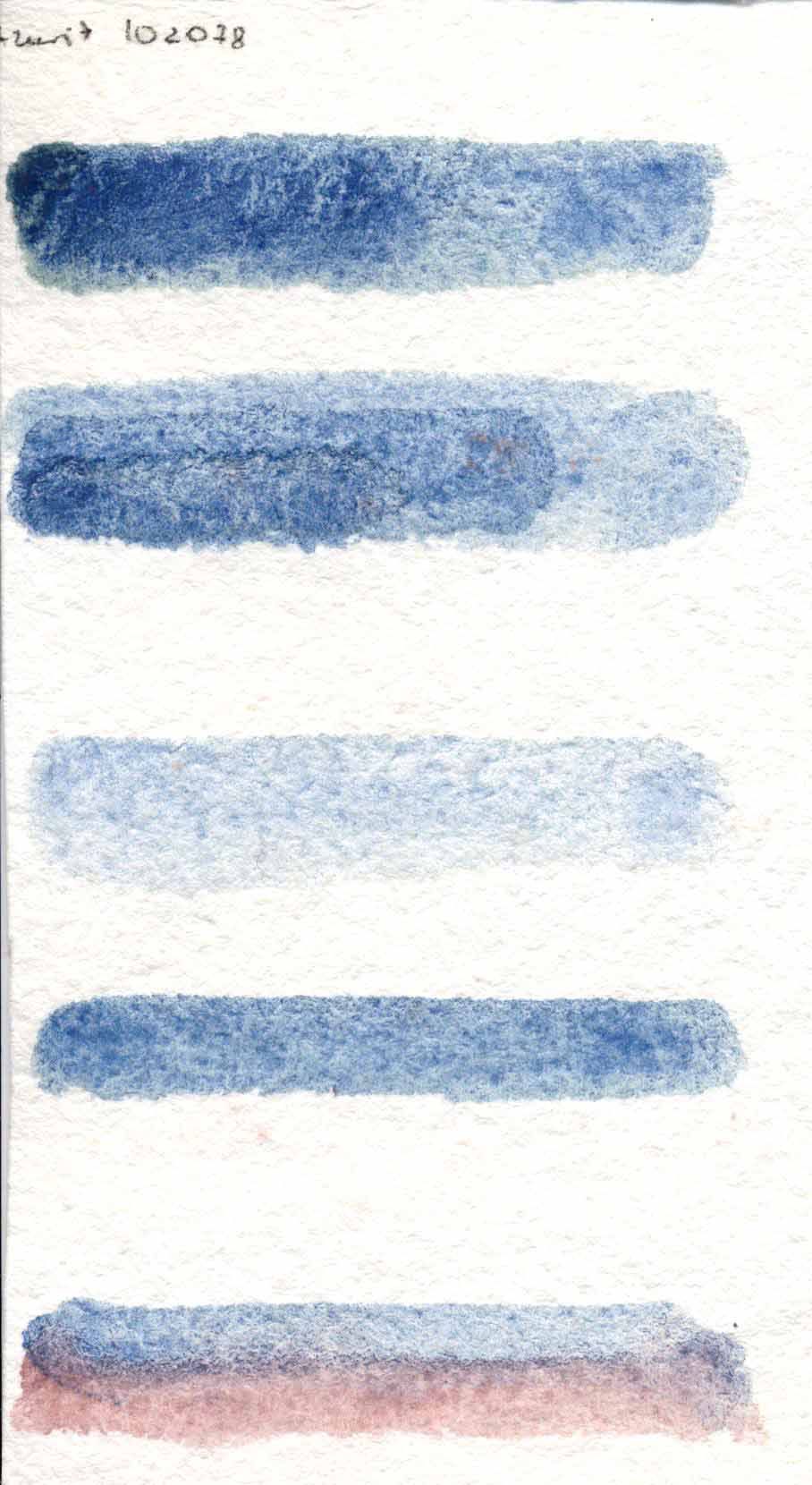Kremer akvarel - azurit, nebesky modré světlo (plast, 3 x 1,8 x 1 cm)
