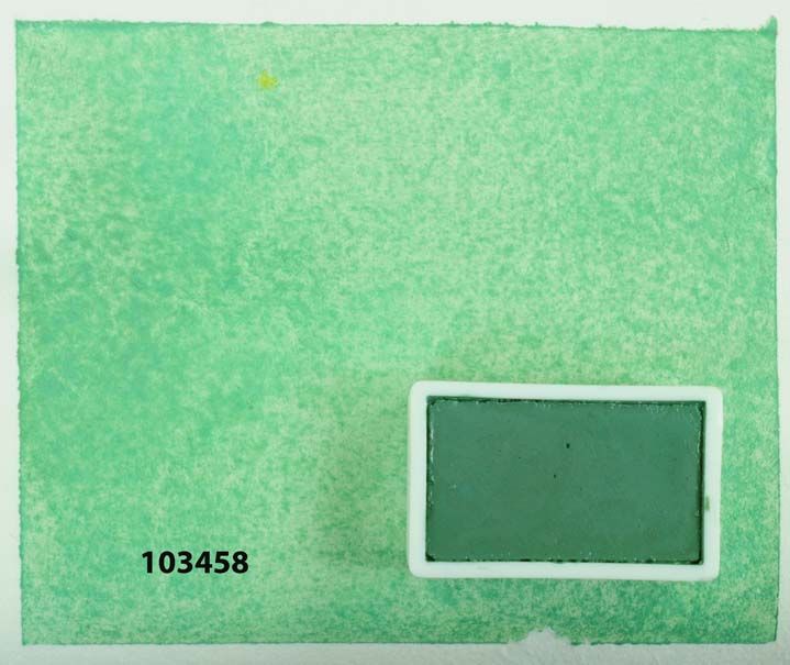 Kremer akvarel - malachit (plast, 3 x 1,8 x 1 cm)