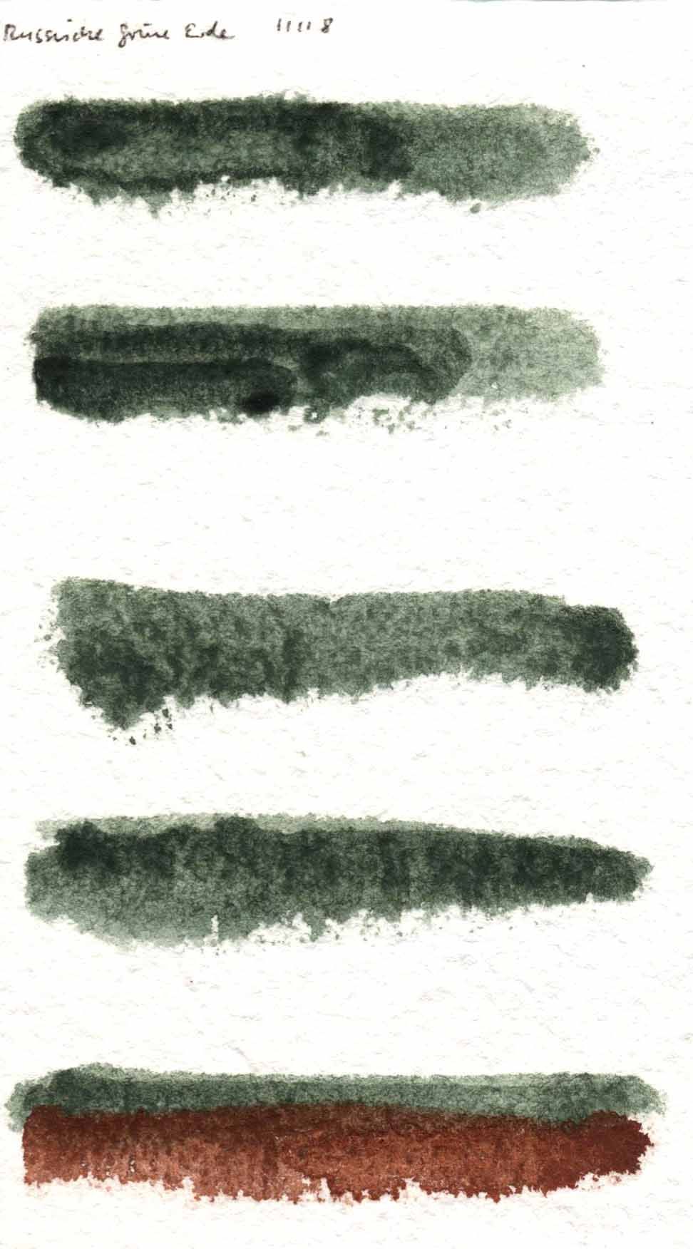 Kremer akvarel - ruská zelená země (plast, 3 x 1,8 x 1 cm)