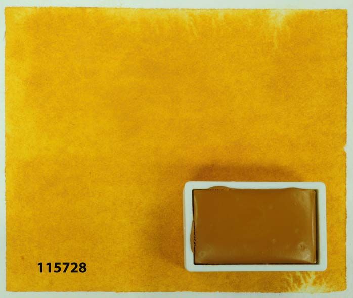Kremer akvarel - vínová žlutá okrová, jemný (plast, 3 x 1,8 x 1 cm