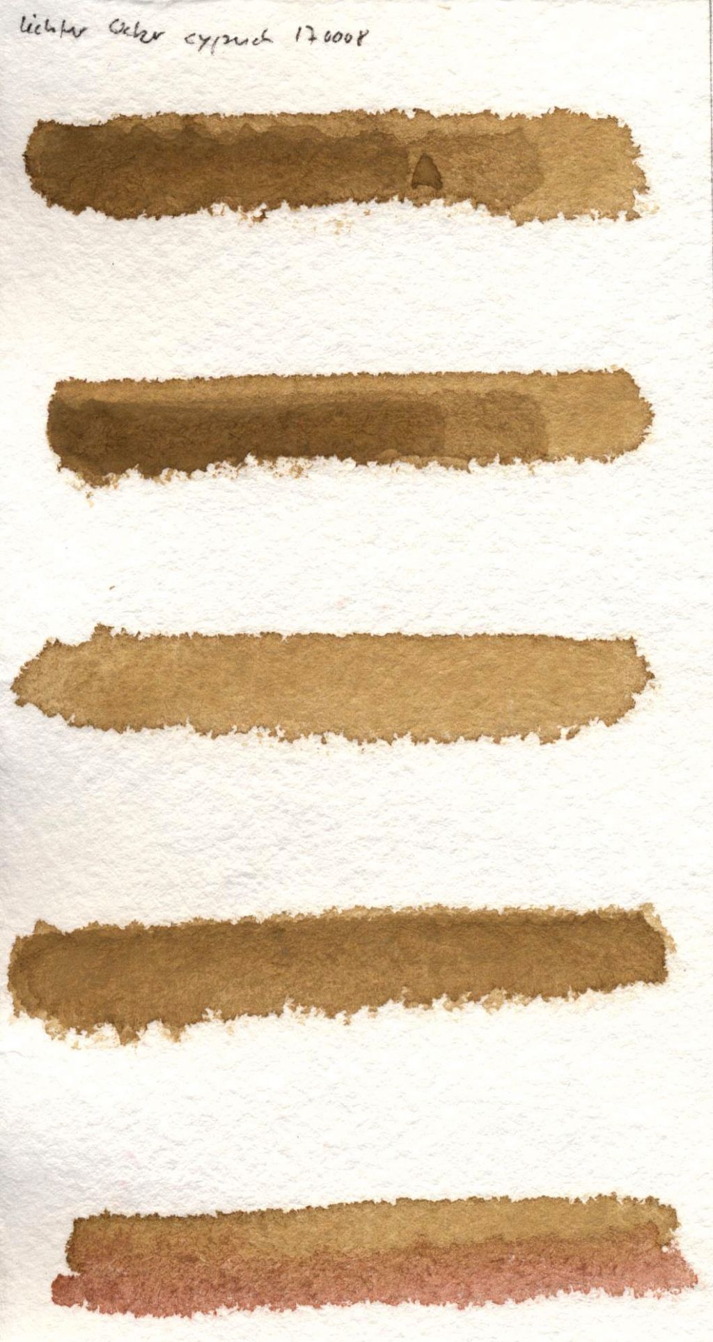 Akvarel Kremer - Jarosite, z Kypru (plast, 3 x 1,8 x 1 cm)