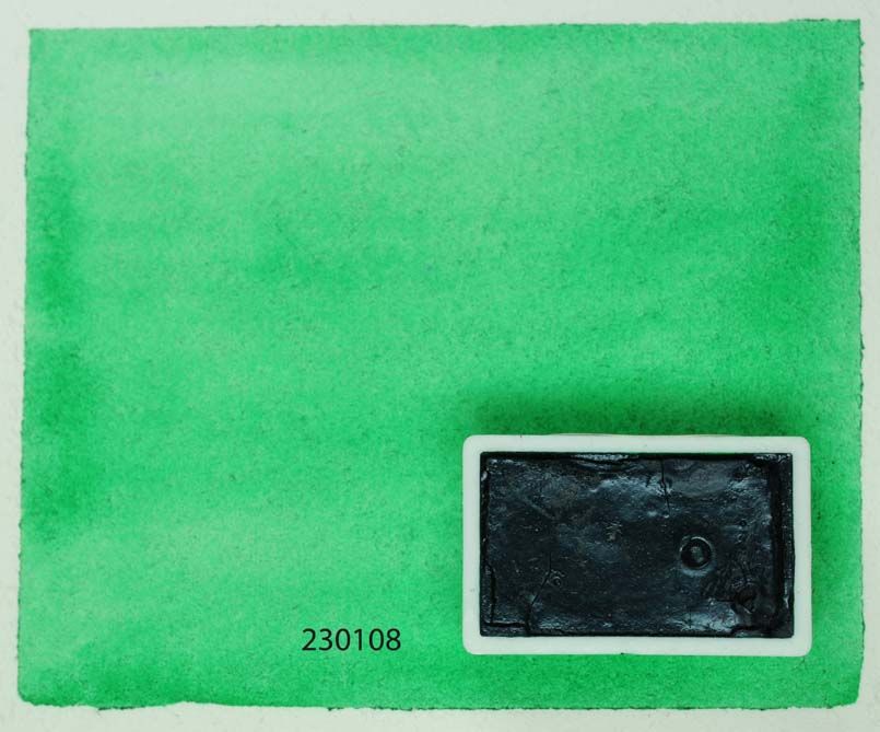 Kremer akvarel - Phthalo Zelený, nažloutlý, PG 36 (plast, 3 x 1,8 x 1 cm)