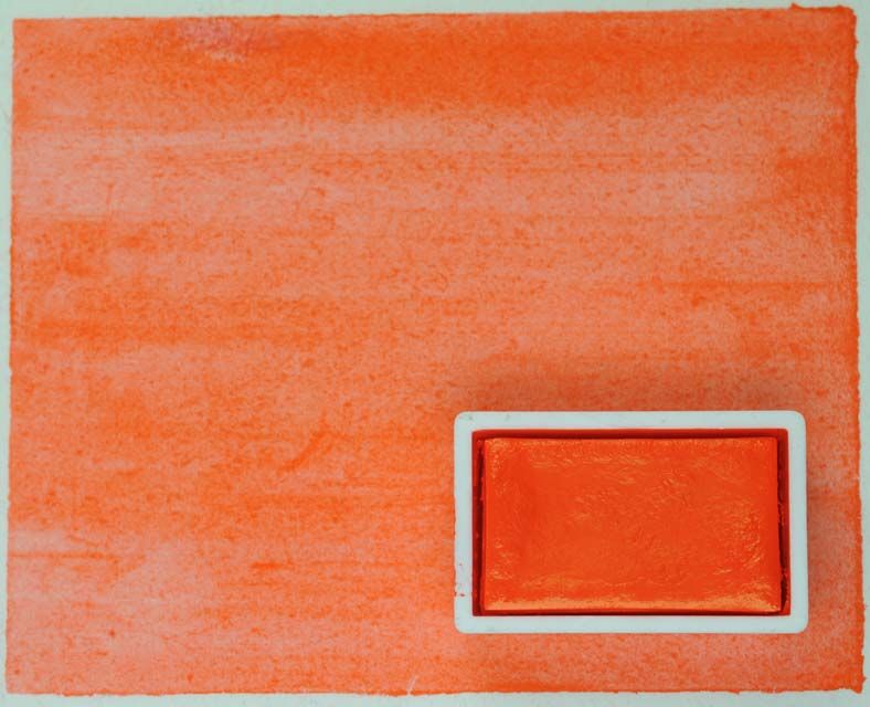 Kremer Akvarel - Oranžová DPP RA, PO 73 (plast, 3 x 1,8 x 1 cm)