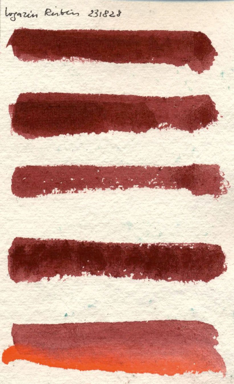 Kremer akvarel - Rubínová DPP TR, PR 264 (plast, 3 x 1,8 x 1 cm)