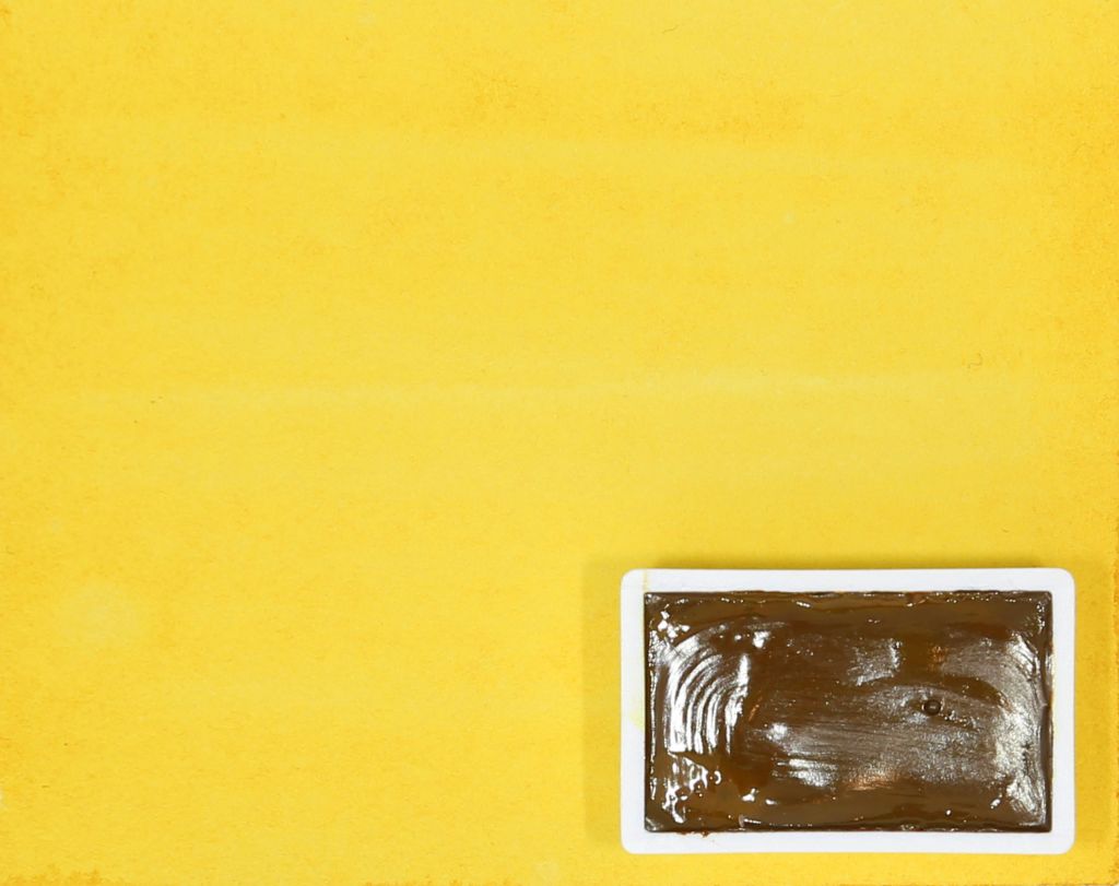 Kremer akvarel - indická žlutá imitace (plast, 3 x 1,8 x 1 cm)