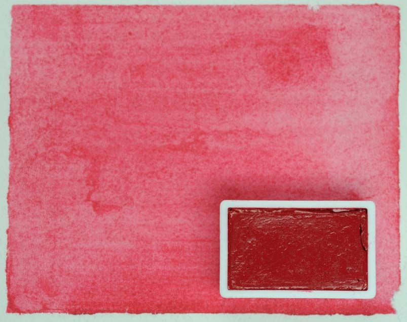 Kremer akvarel - Quinacridone Růžová D, PV 19 (plast, 3 x 1,8 x 1 cm)
