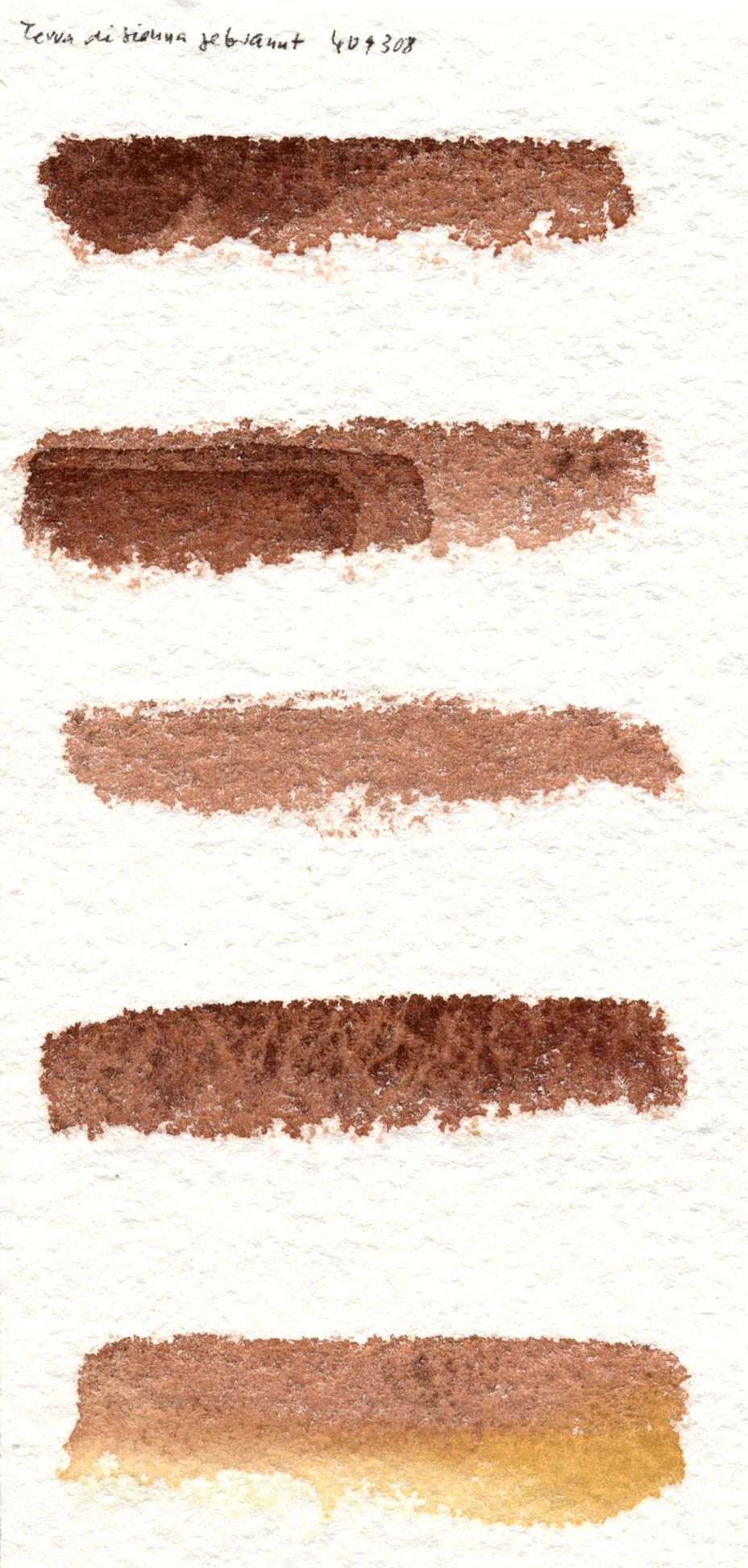 Kremer akvarel - tmavě spálená siena (plast, 3 x 1,8 x 1 cm)