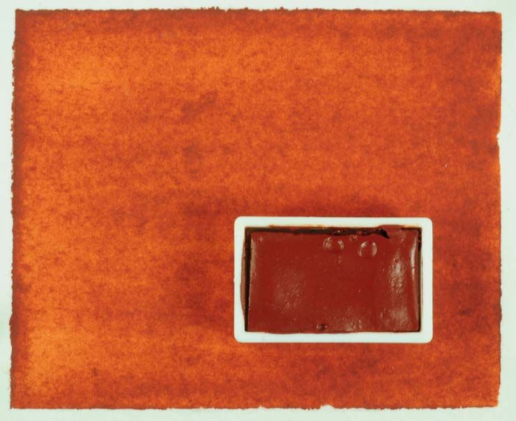 Kremer akvarel - červený bole (plast, 3 x 1,8 x 1 cm)