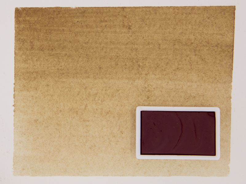 Kremer akvarel - syrová umbra, nazelenalá (plast, 3 x 1,8 x 1 cm)