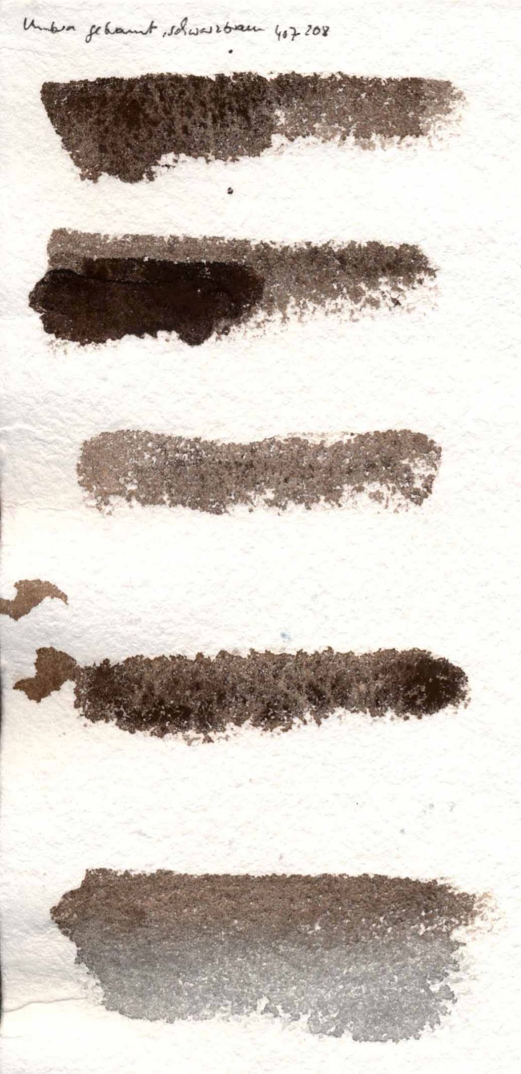 Kremer akvarel - pálená umbra, tmavě hnědá (plast, 3 x 1,8 x 1 cm)