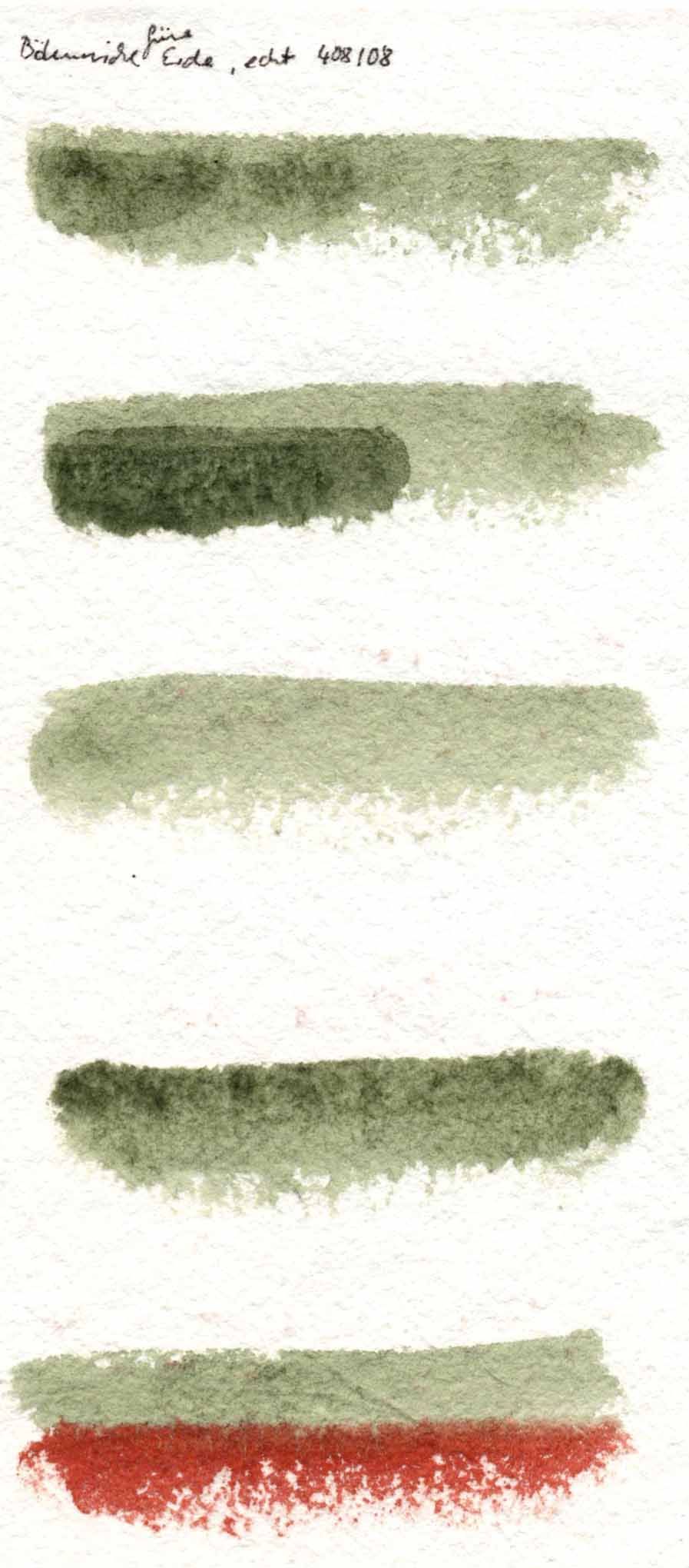 Kremer akvarel - česká zelená země (plast, 3 x 1,8 x 1 cm)