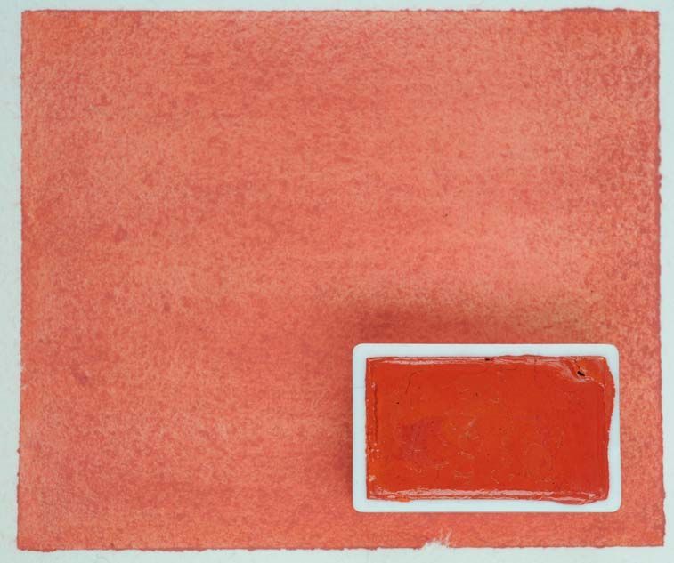 Kremer akvarel - rumělka (plast, 3 x 1,8 x 1 cm)