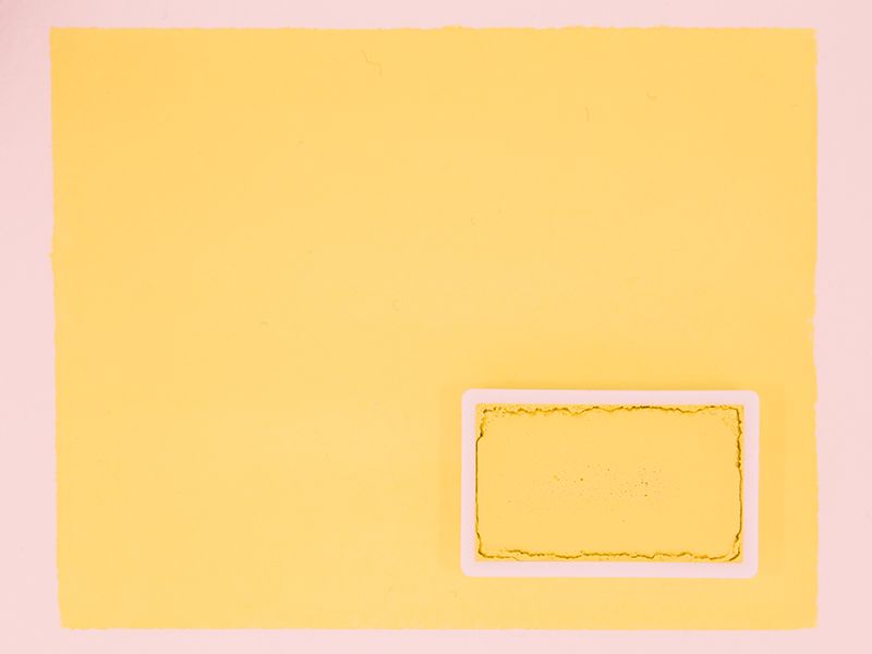 Kremer akvarel - nikl-titanová žlutá (plast, 3 x 1,8 x 1 cm)