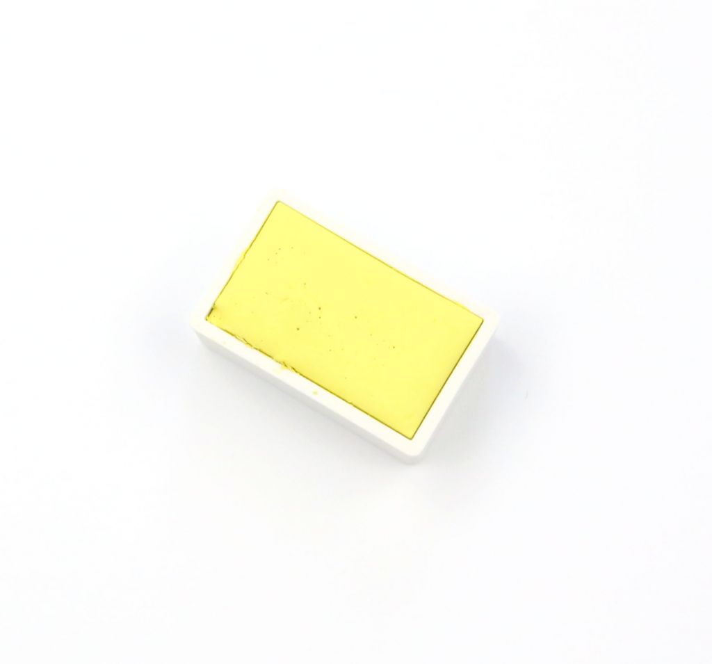 Kremer akvarel - nikl-titanová žlutá (plast, 3 x 1,8 x 1 cm)