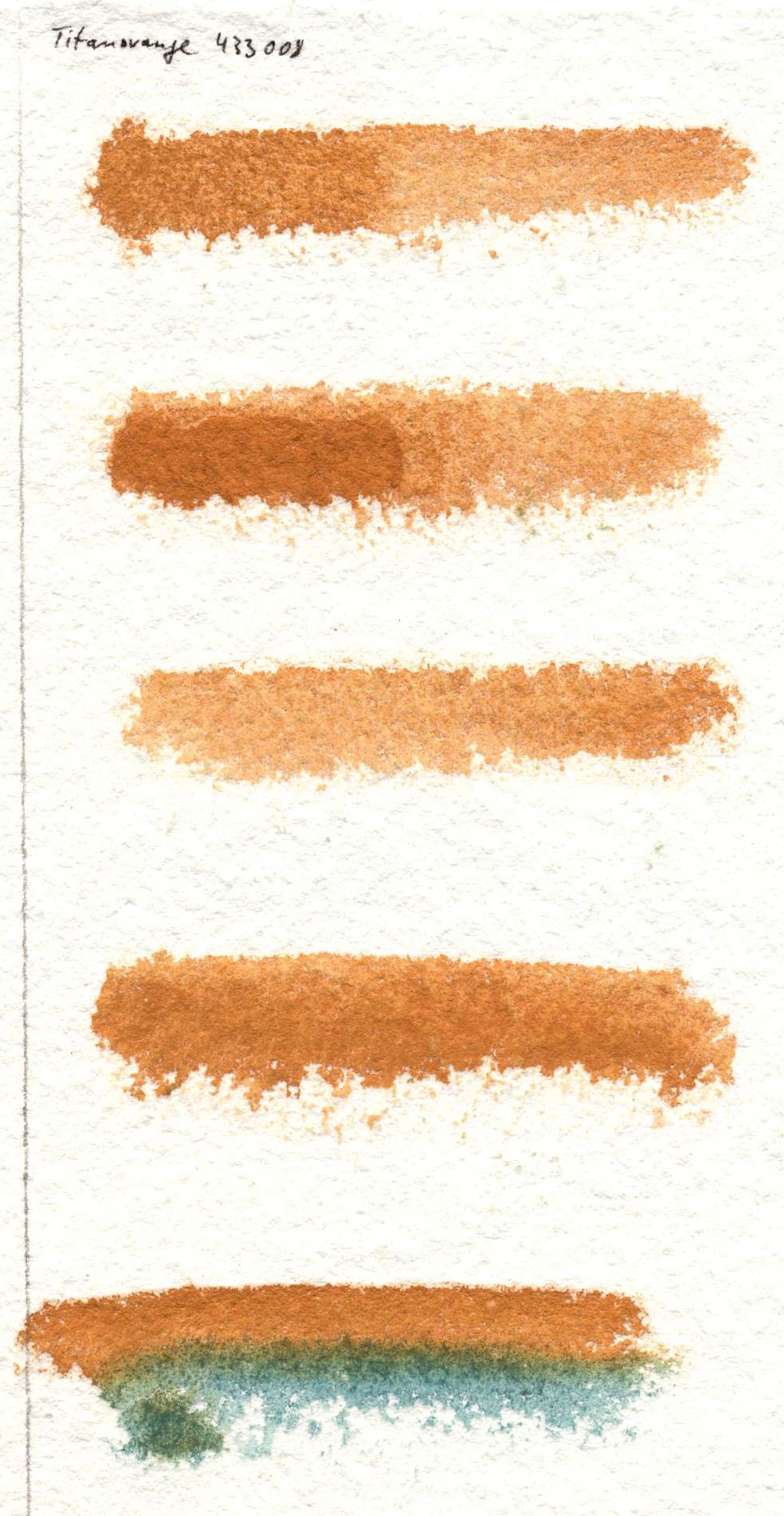 Kremer akvarel - titanově oranžová (plast, 3 x 1,8 x 1 cm)