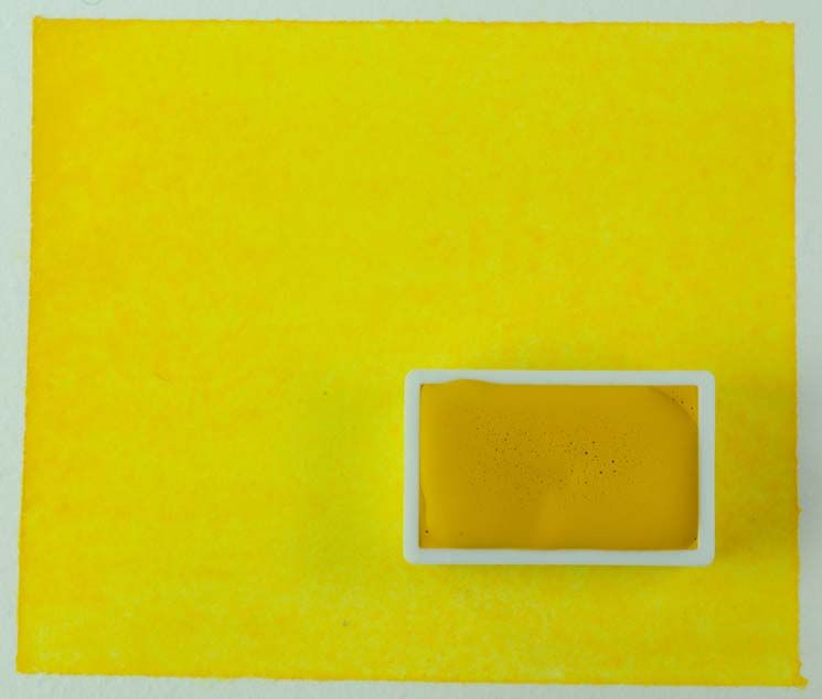 Kremer akvarel - kobaltově žlutá (plast, 3 x 1,8 x 1 cm)