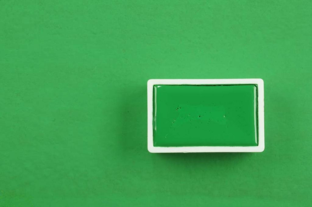Kremer akvarel - kobaltově zelená (plast, 3 x 1,8 x 1 cm)