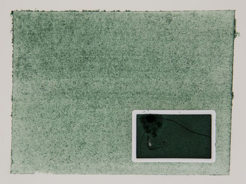 Kremer akvarel - kobaltová lahvově zelená (plast, 3 x 1,8 x 1 cm)