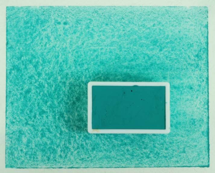 Kremer akvarel - kobaltově zelená namodralá A (plast, 3 x 1,8 x 1 cm)