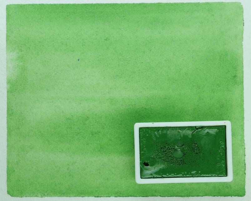 Kremer akvarel - chromová zelená (plast, 3 x 1,8 x 1 cm)