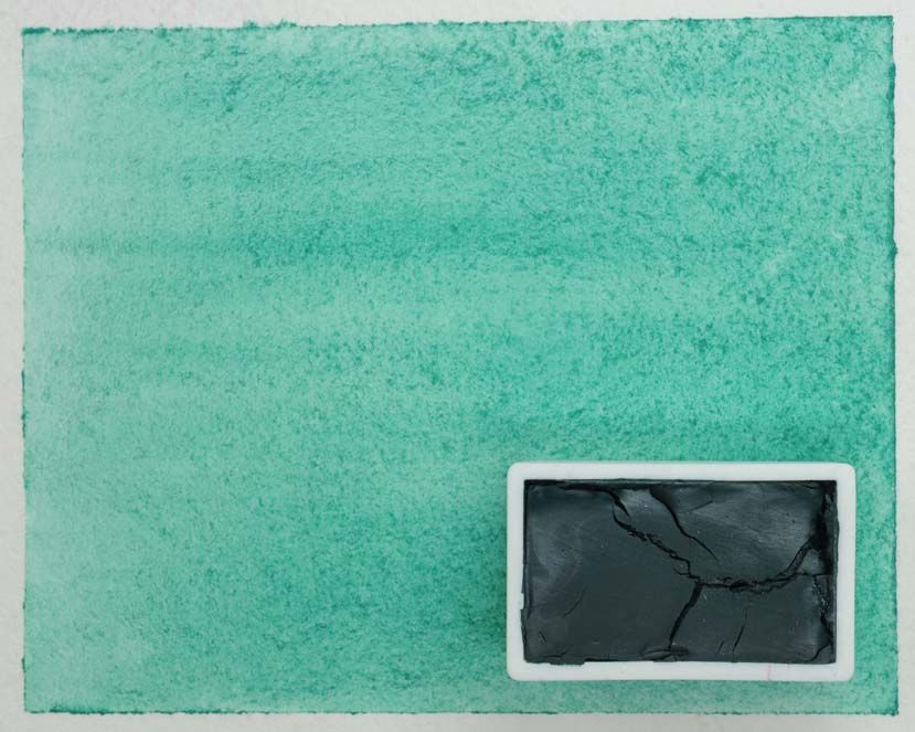 Kremer akvarel - Viridian Zelená (plast, 3 x 1,8 x 1 cm)