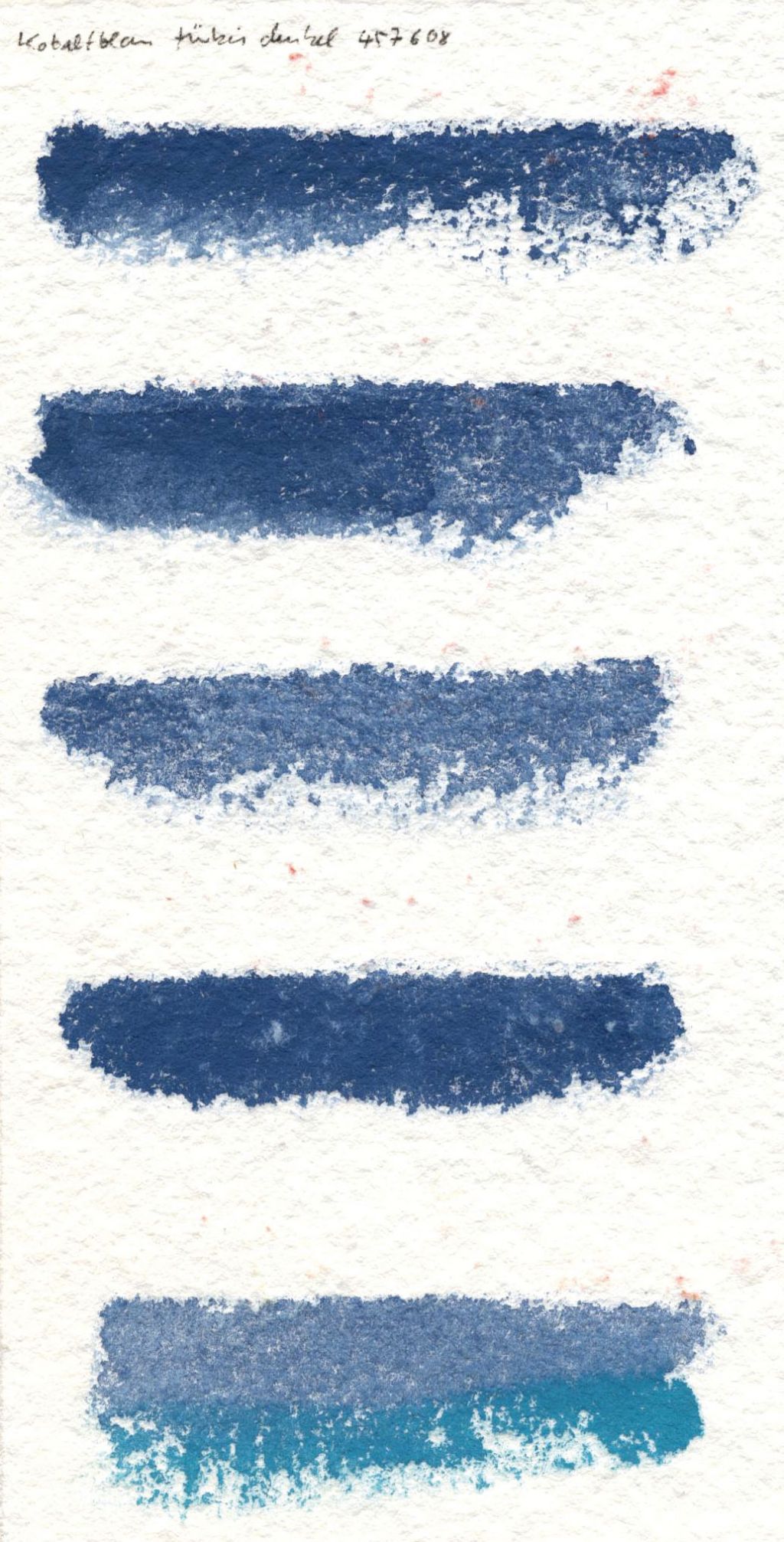 Kremer akvarel - kobaltově modrá tyrkysová tmavá (plast, 3 x 1,8 x 1 cm)