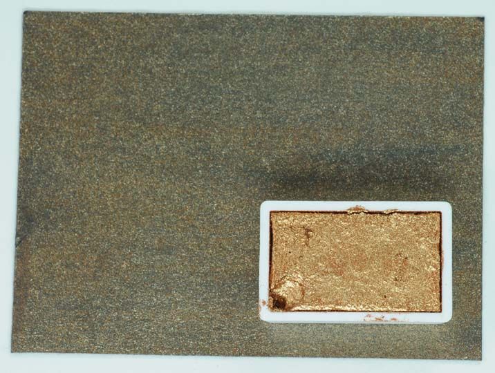 Kremer akvarel - IRIODIN® 530 třpytivý bronz (plast, 3 x 1,8 x 1 cm)