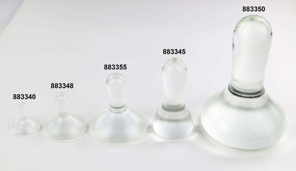 Skleněný třecí běžec, malý, 3,5 cm - lité sklo