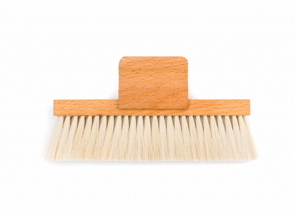 Kartáč s rukojetí kozí srst 15cm, 2 ř
