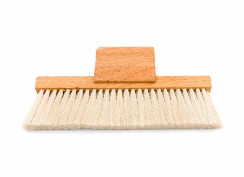 Kartáč s rukojetí kozí srst 15cm, 2 ř