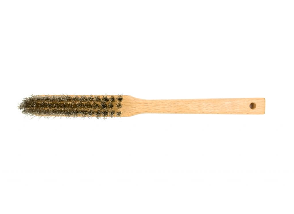 Kartáč s dlouhou rukojetí, nikl stříbrný drát, 0,10 mm