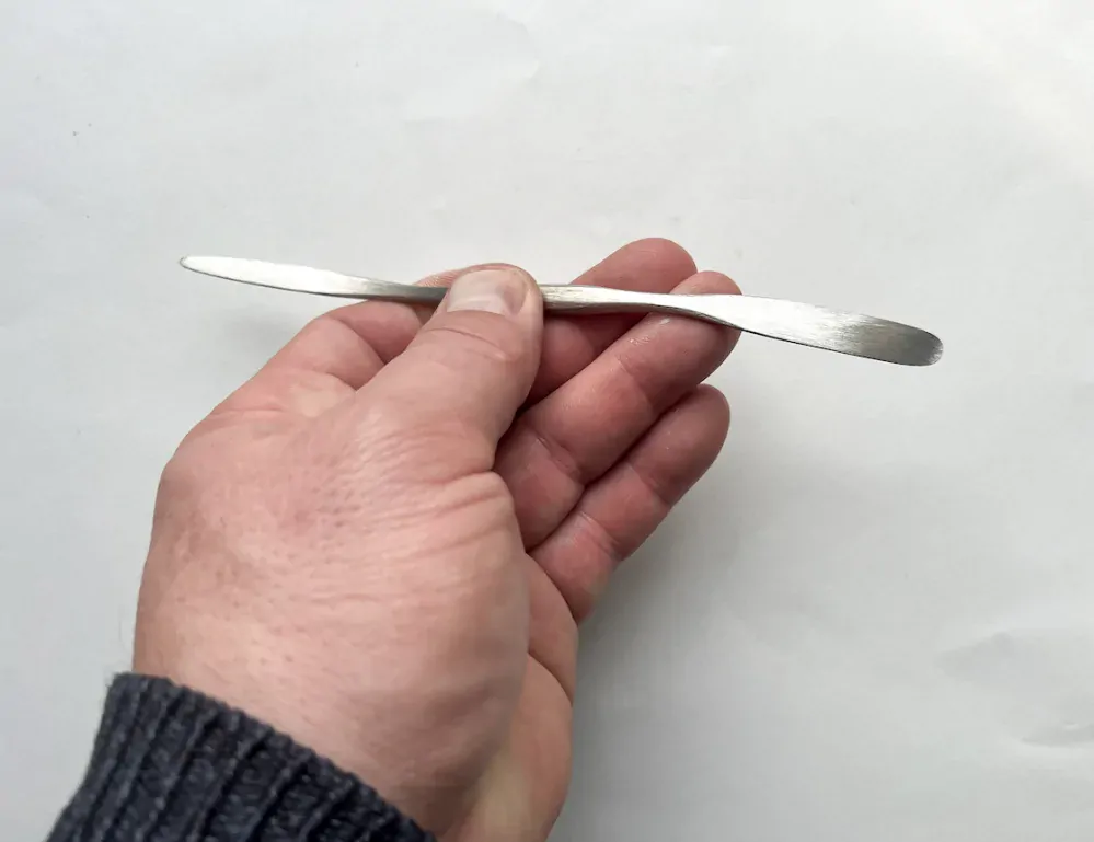 Špachtle česká, kulatá / kulatá, 7/10