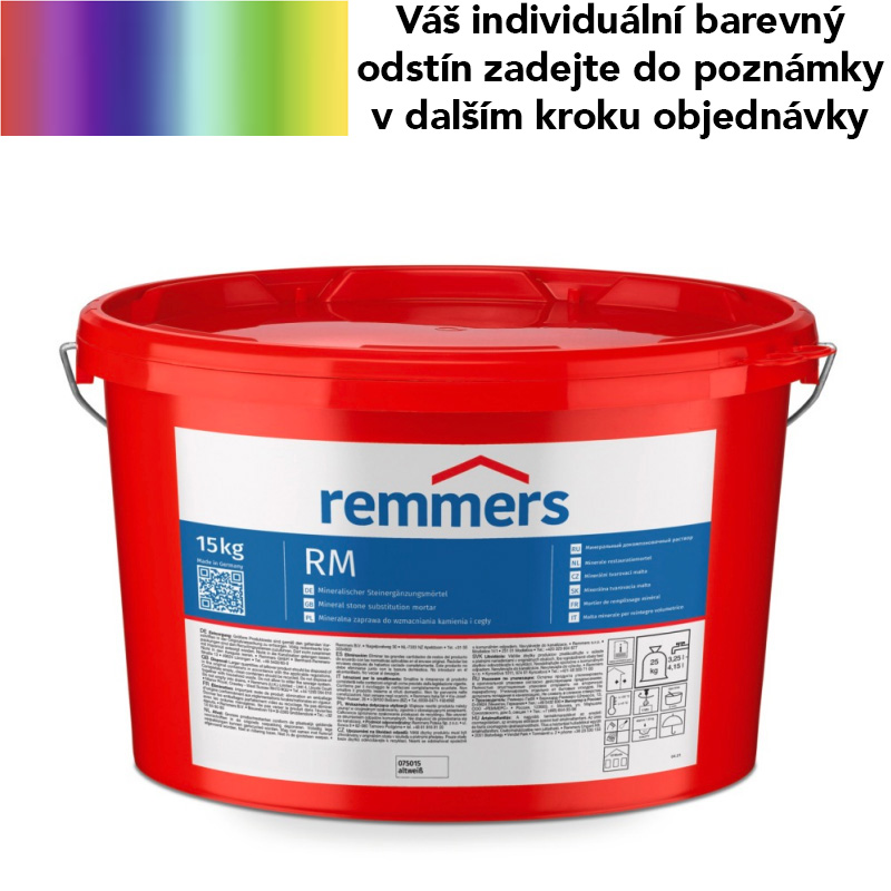 RM - Pevnost: Normální < 13 N/mm², Velikost zrna: Střední 0,5 mm, Odstín: individuální, Množství: 15 kg