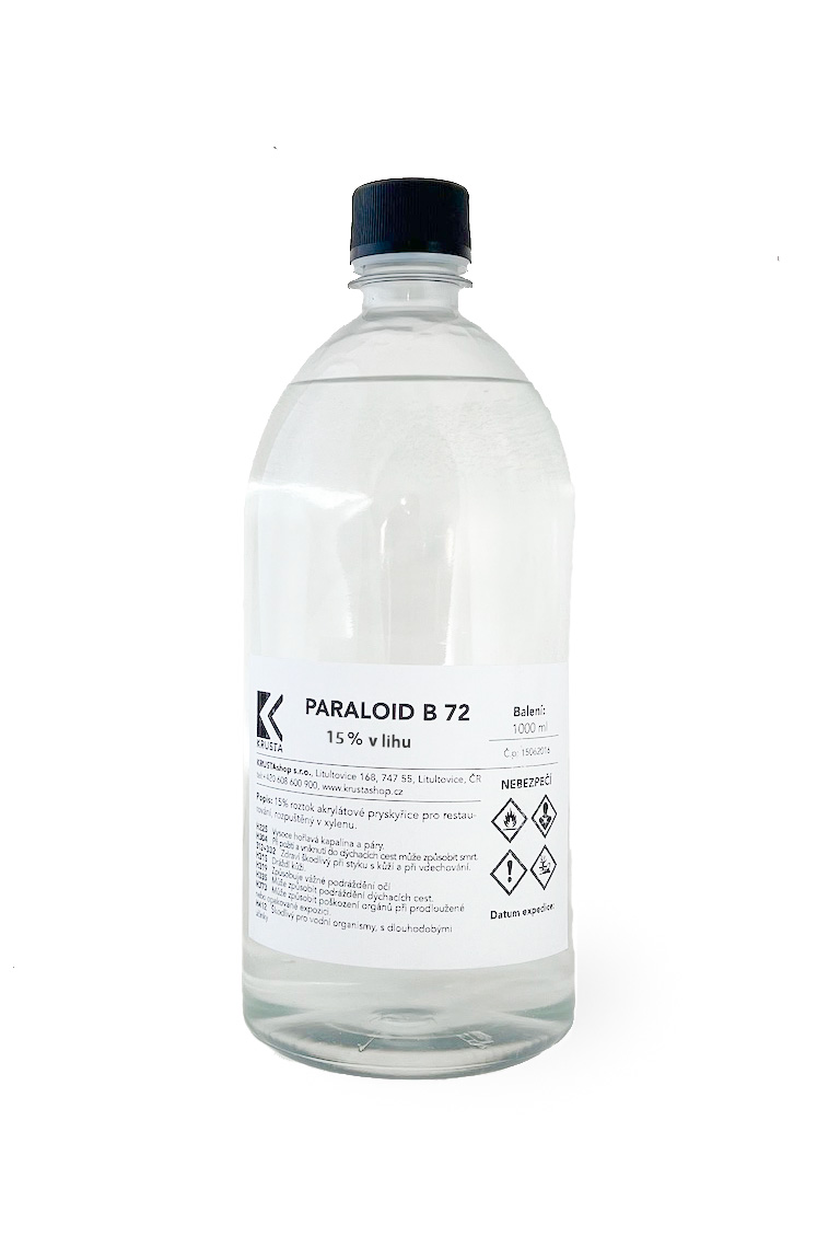 Paraloid B 72 v acetonu, roztok 15 %