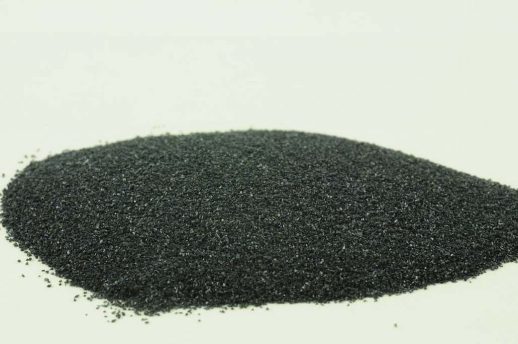 Barevné sklo, černé, průhledné, mletí 5, 1 kg