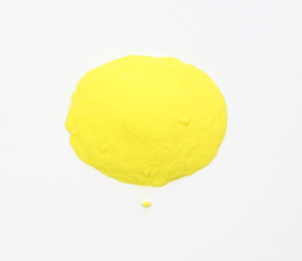 Barevné sklo, zářivě žluté, průhledné, mletí 2, 1 kg