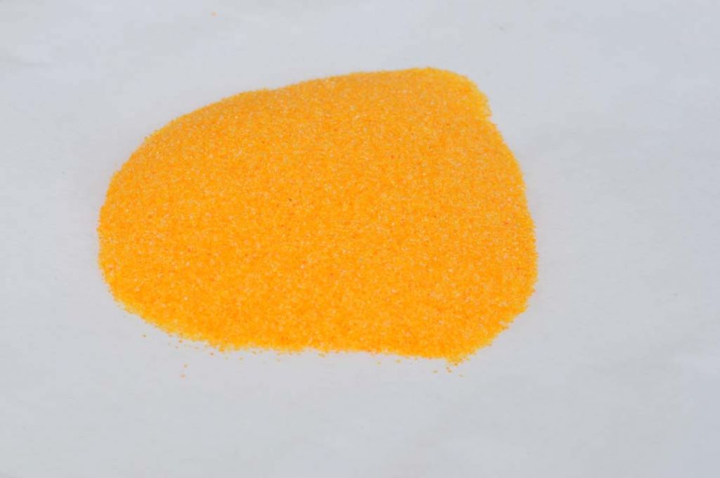 Barevné sklo, staré zlaté, průhledné, mletí 5, 100 g