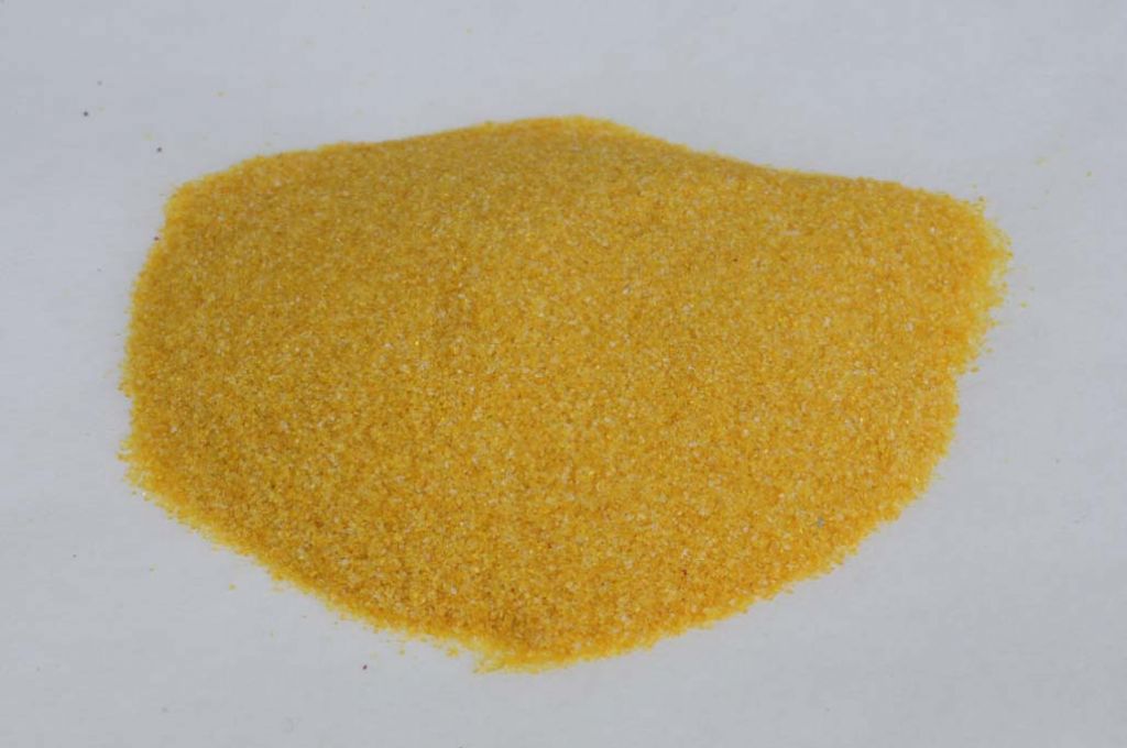 Barevné sklo, zlatý topaz, průhledné, mletí 5, 100 g