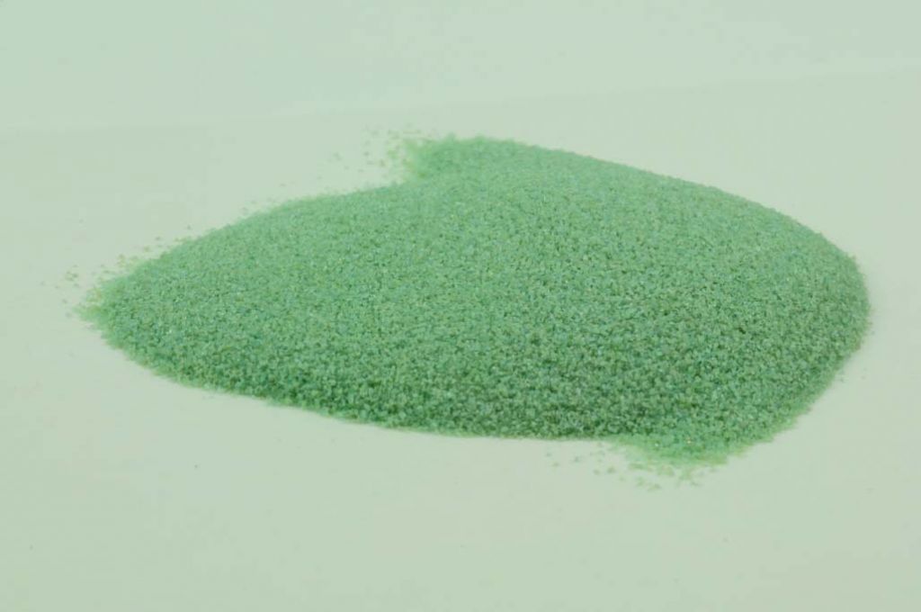 Barevné sklo, Isar Green, neprůhledné, mletí 5, 1 kg